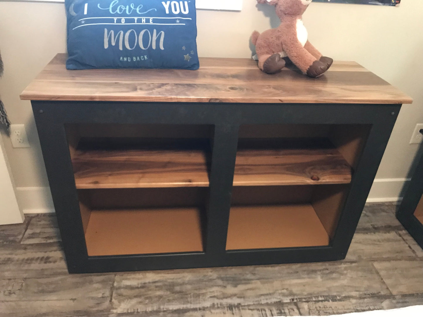 Bookcase Console and Matching Side Table