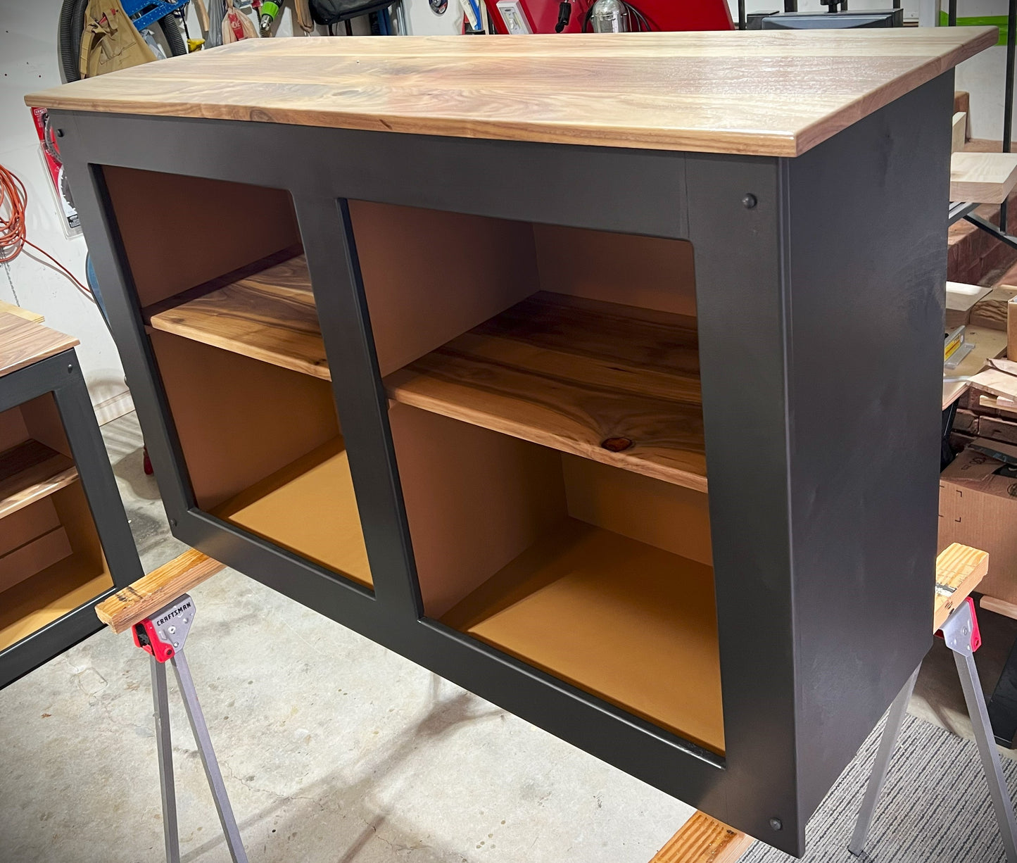 Bookcase Console and Matching Side Table