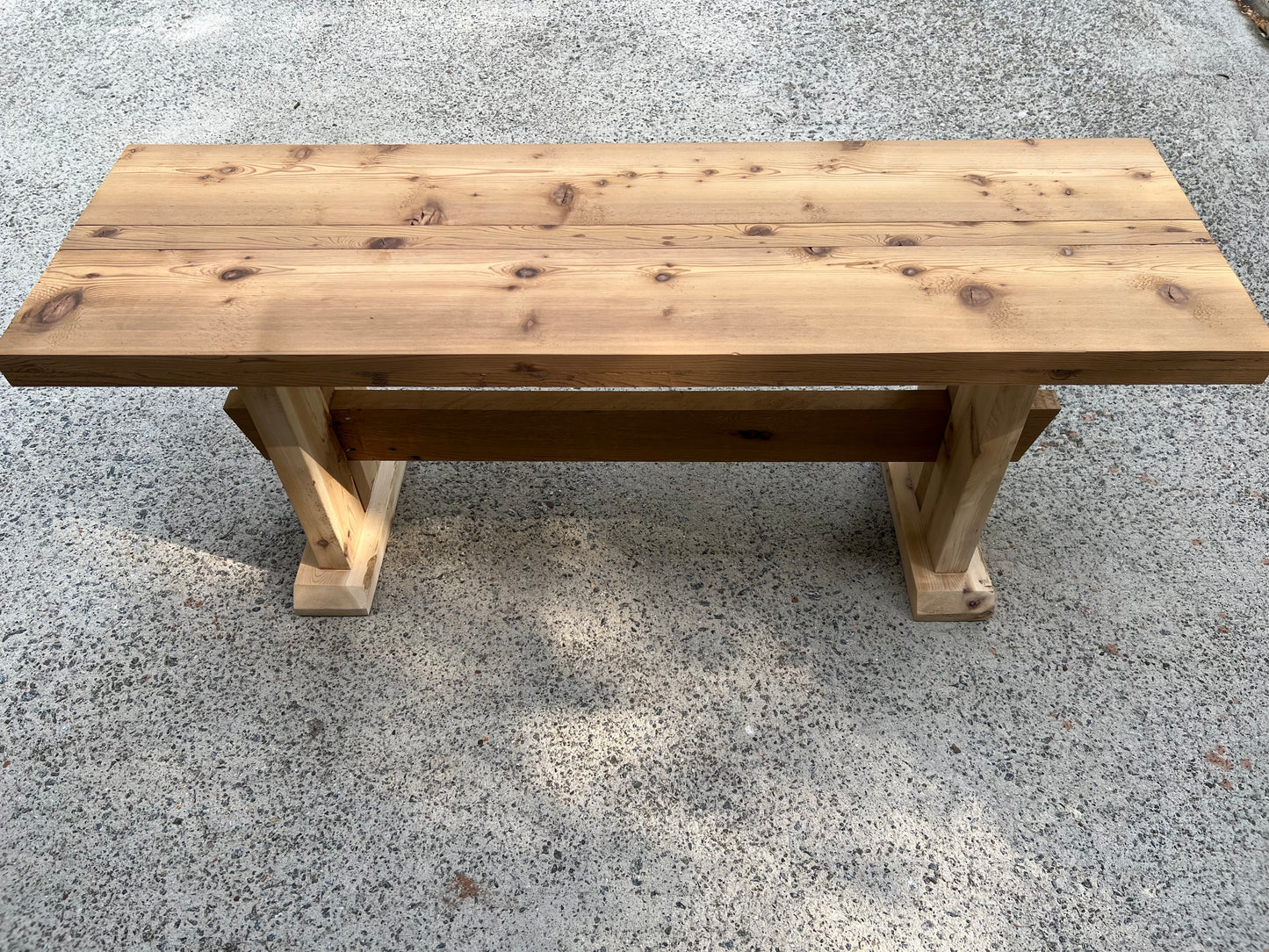 Asian Inspired Cedar Outdoor Bench